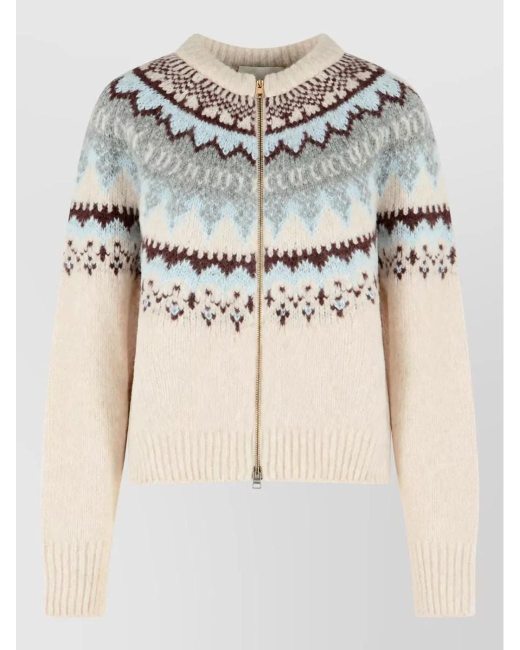 Closed Natural Wool-Blend Fitted Cardigan