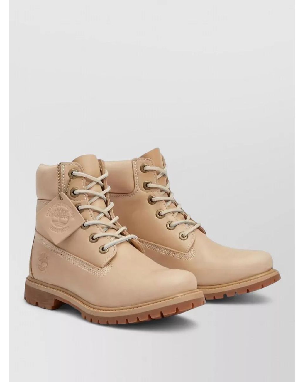 Timberland Natural Leather Ankle Boots