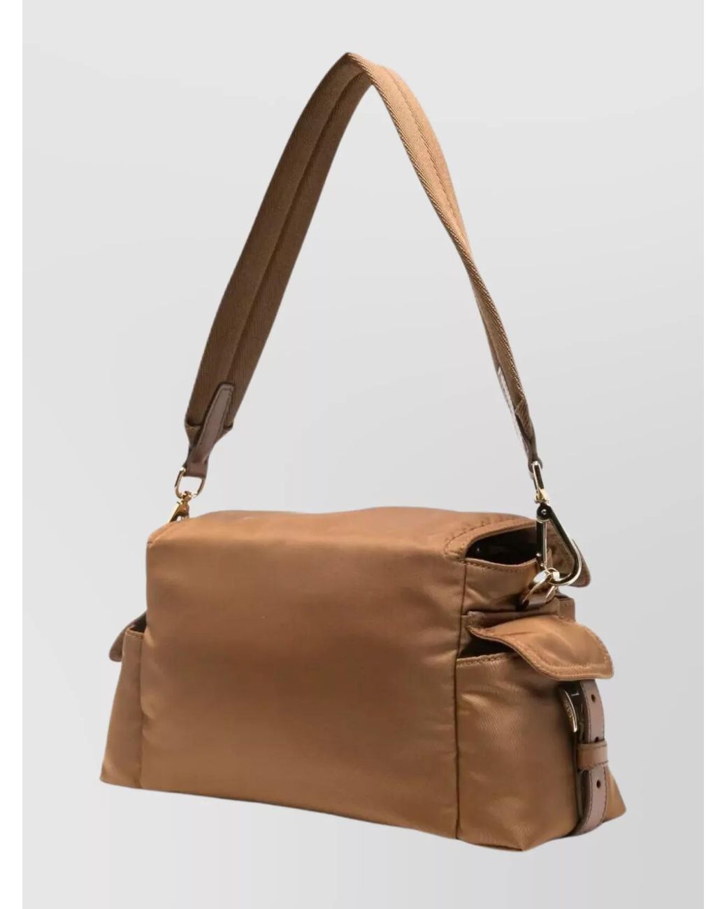 Prada Natural Explore Medium Recycled Polyamide Shoulder Bag