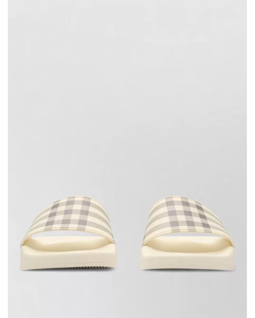 Burberry Natural Check Slides