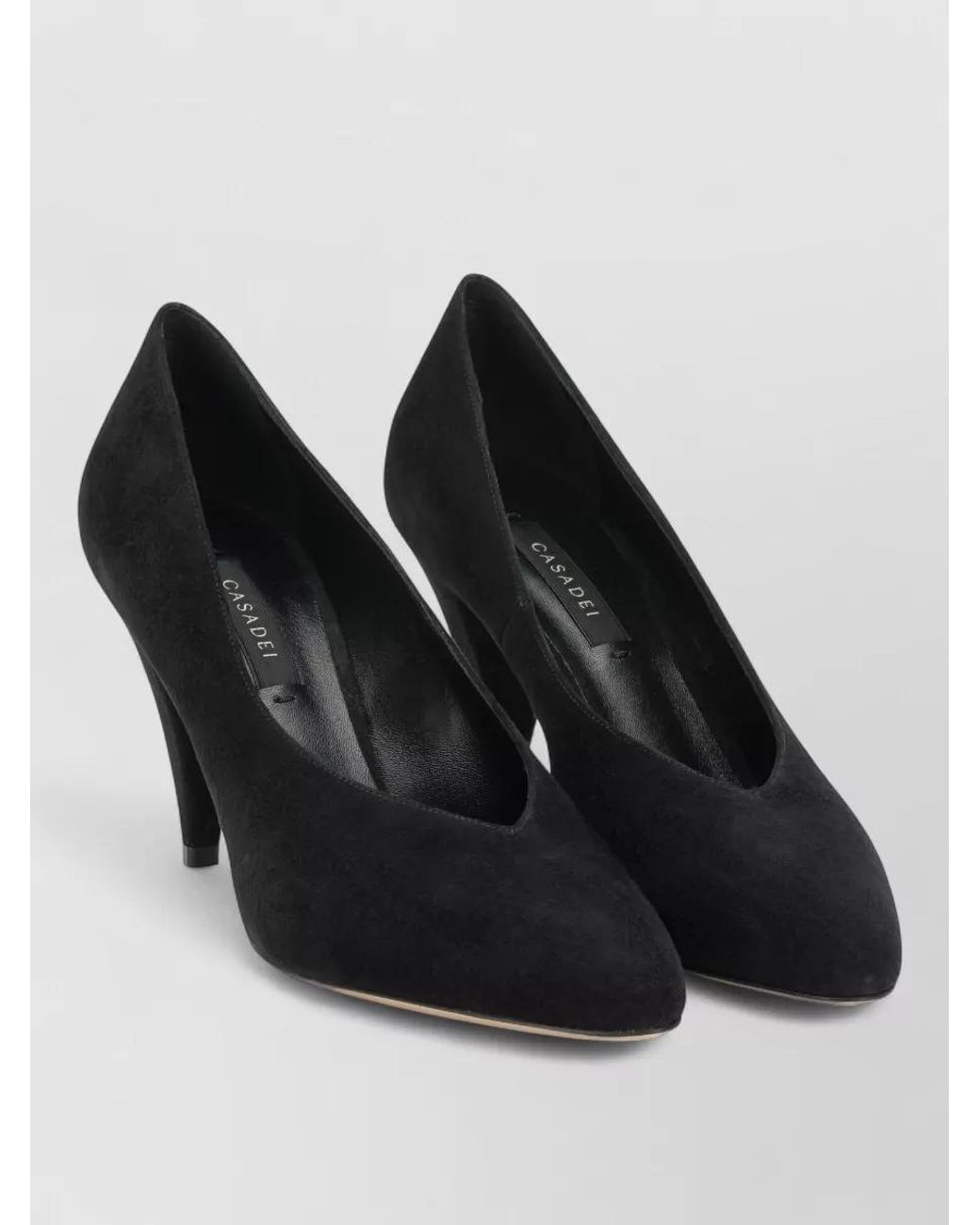 Casadei Black Leather Pumps