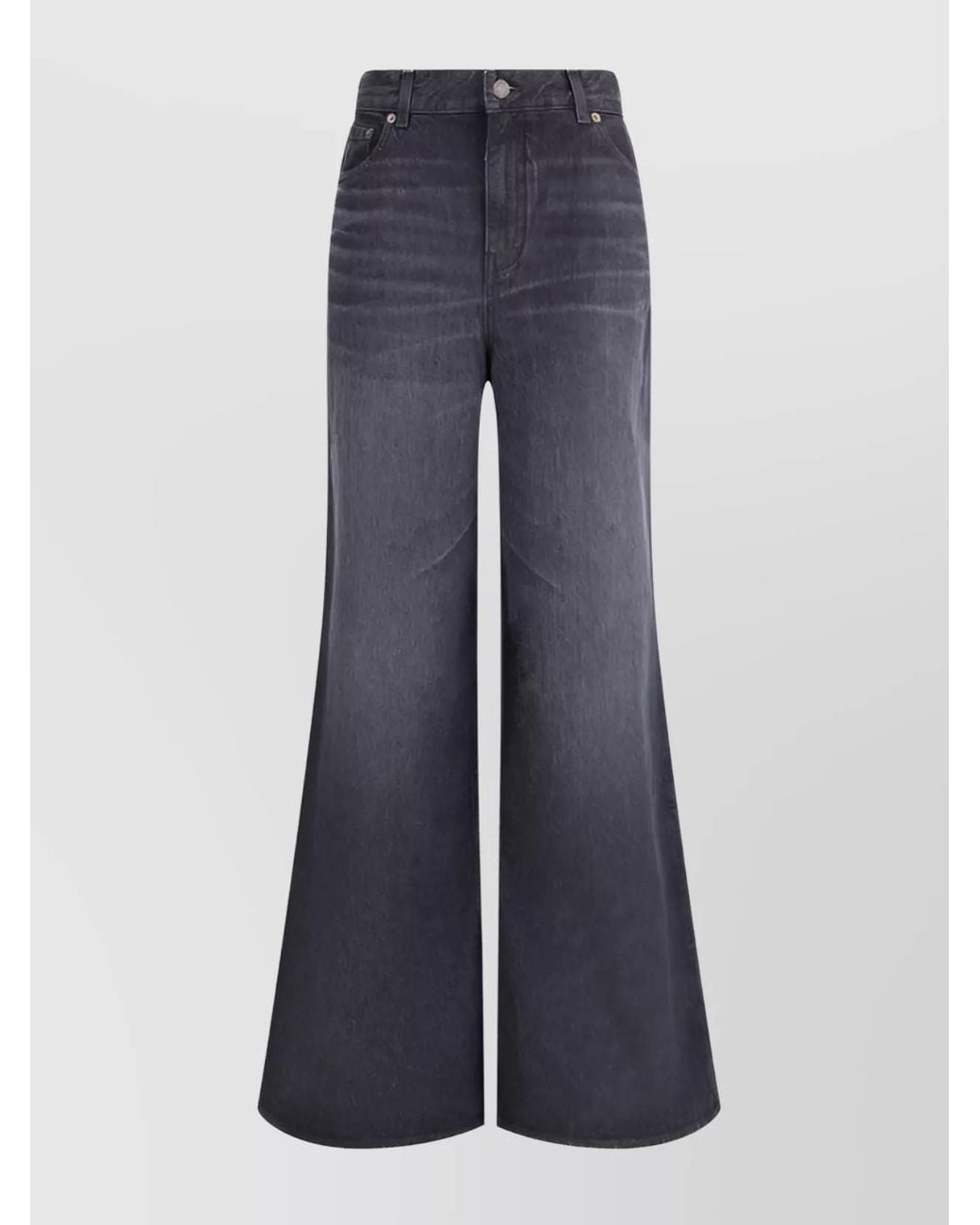 Chloé Blue Denim High-Rise Wide-Leg Jeans