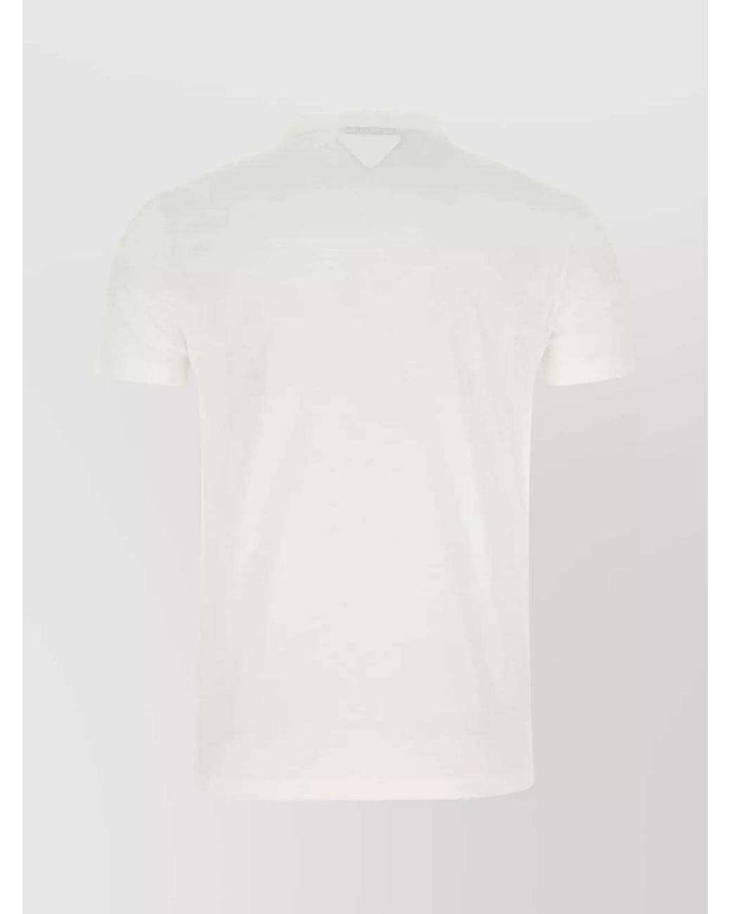 Prada White Cotton Ribbed Crew-Neck T-Shirt Set for men