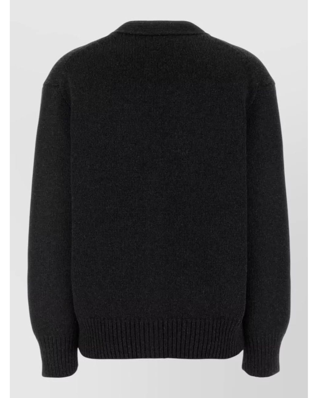 The Row Black Cashmere Cardigan