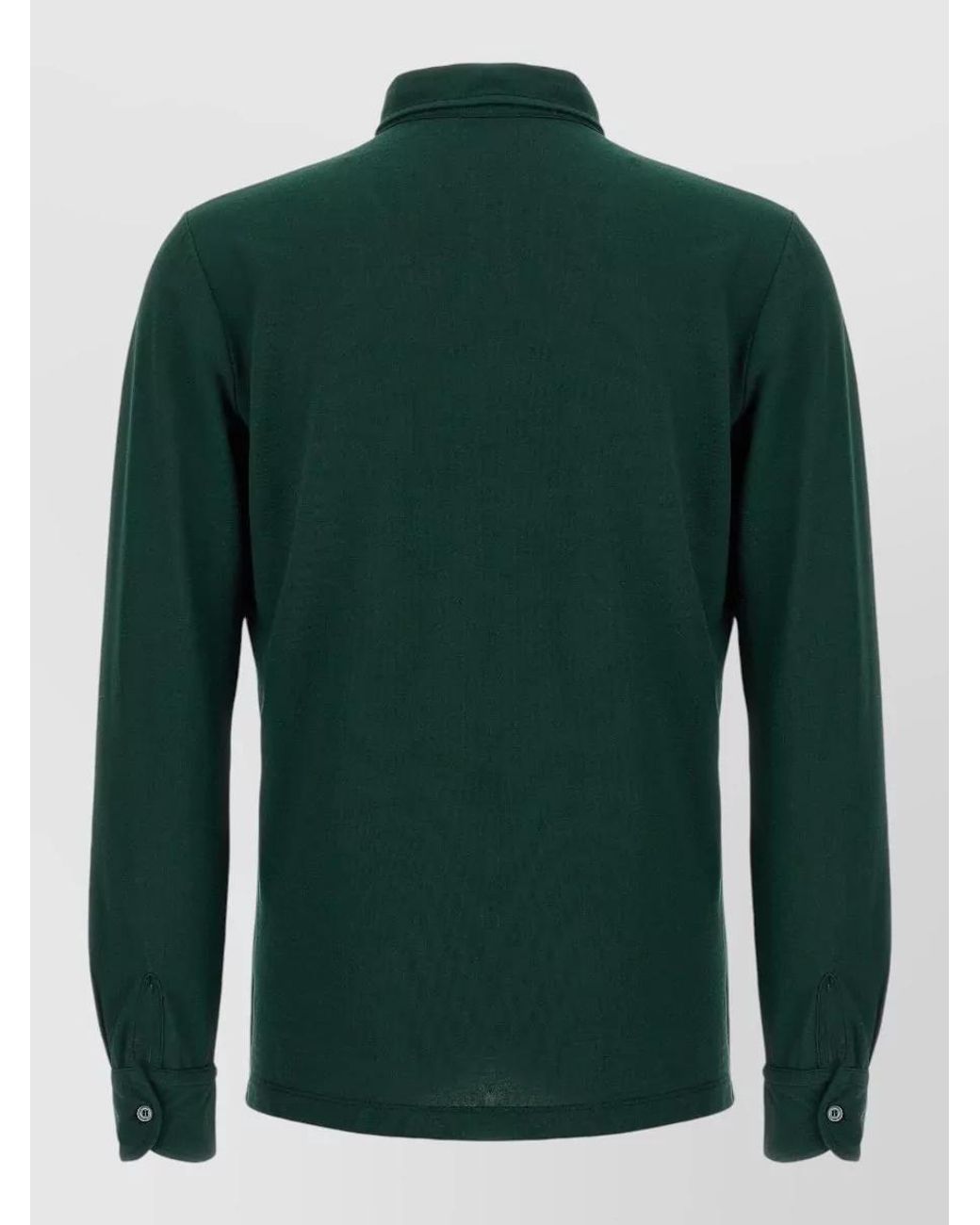 Zanone Green Cotton Long-Sleeve Shirt for men