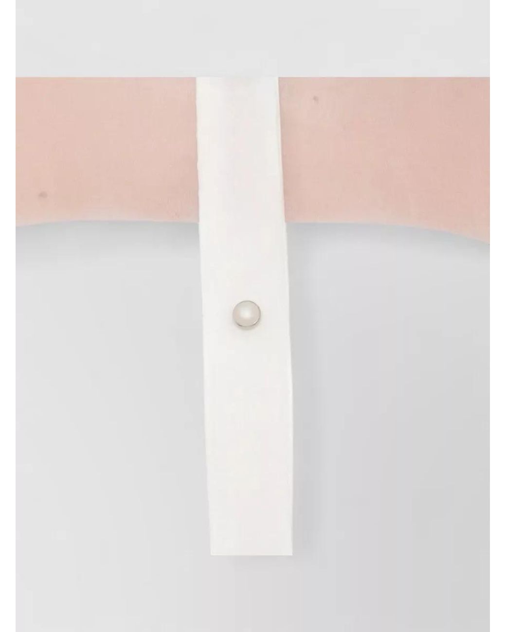 Panicale White Silk Long-Sleeve Crewneck Blouse