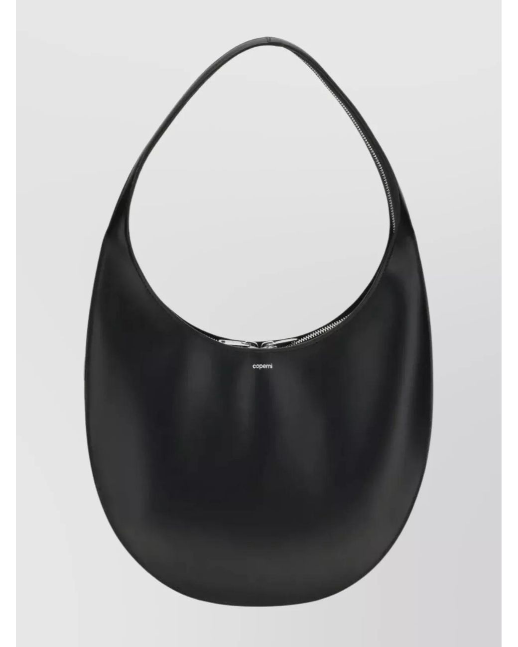 Coperni Black Swipe Medium Leather Shoulder Bag
