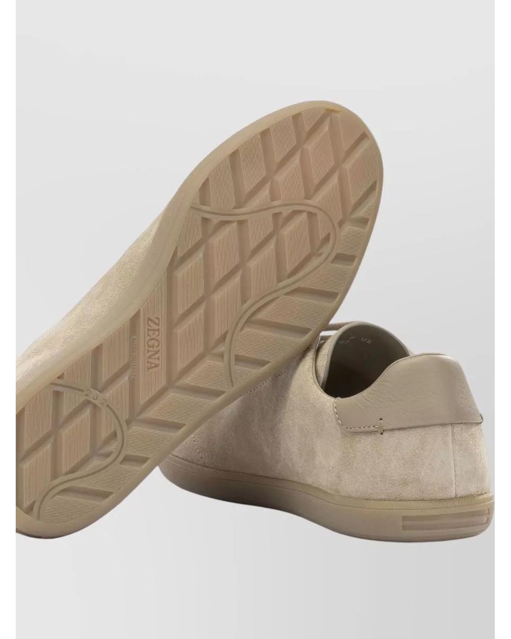 Zegna Natural Leather Low-Top Sneakers for men