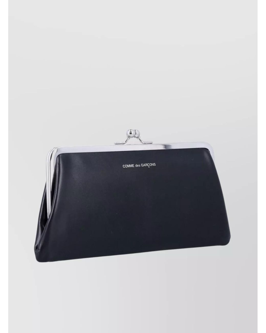 Comme des Garçons Blue Leather Kiss Clasp Purse