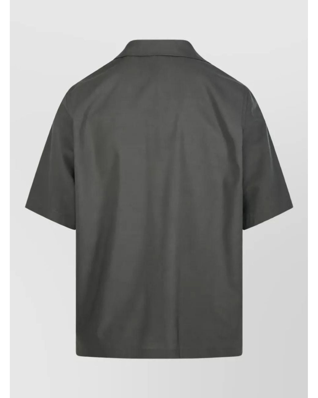 Santaniello Gray Wool Shirt Jacket for men