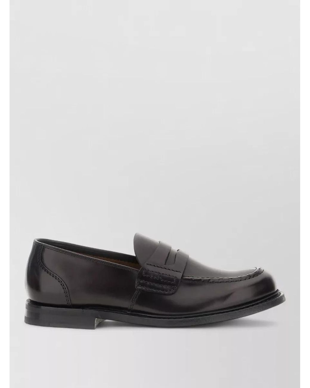 Church's Gray Leather Loafers for men