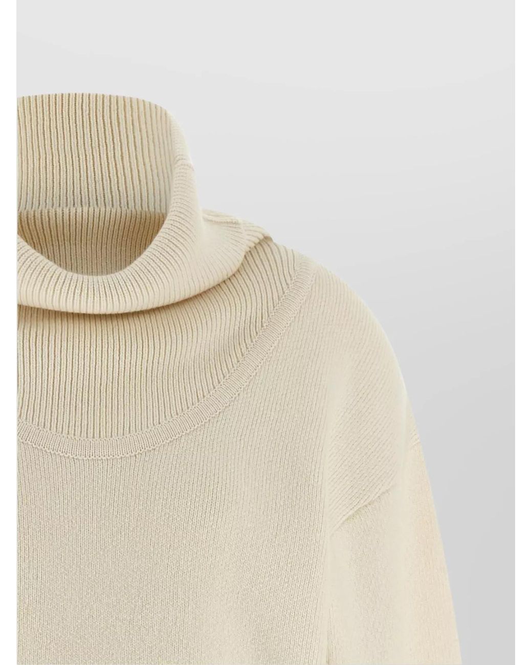 Jacquemus Natural Cashmere Wool Jumper