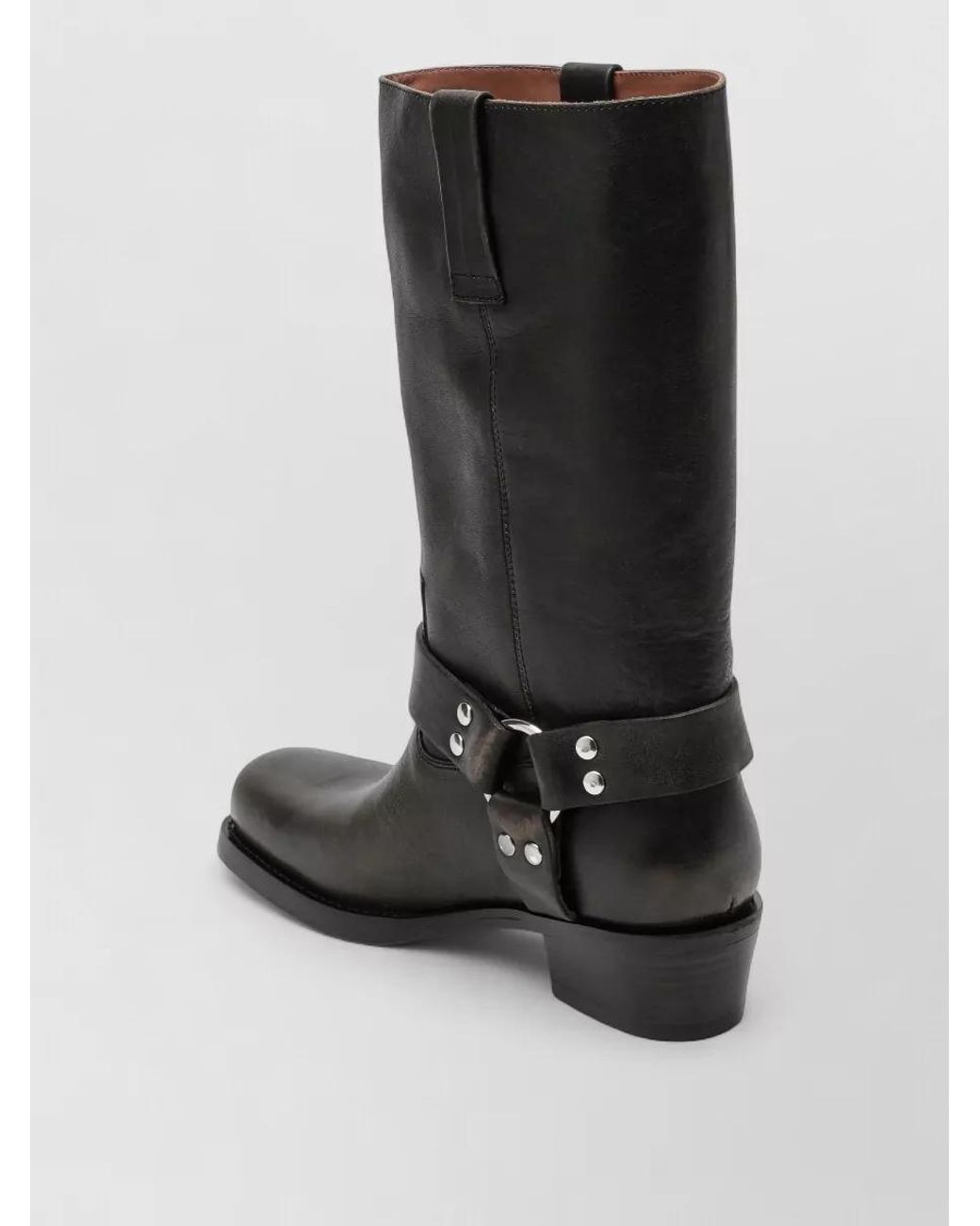 Paris Texas Black Leather Knee-High Boots