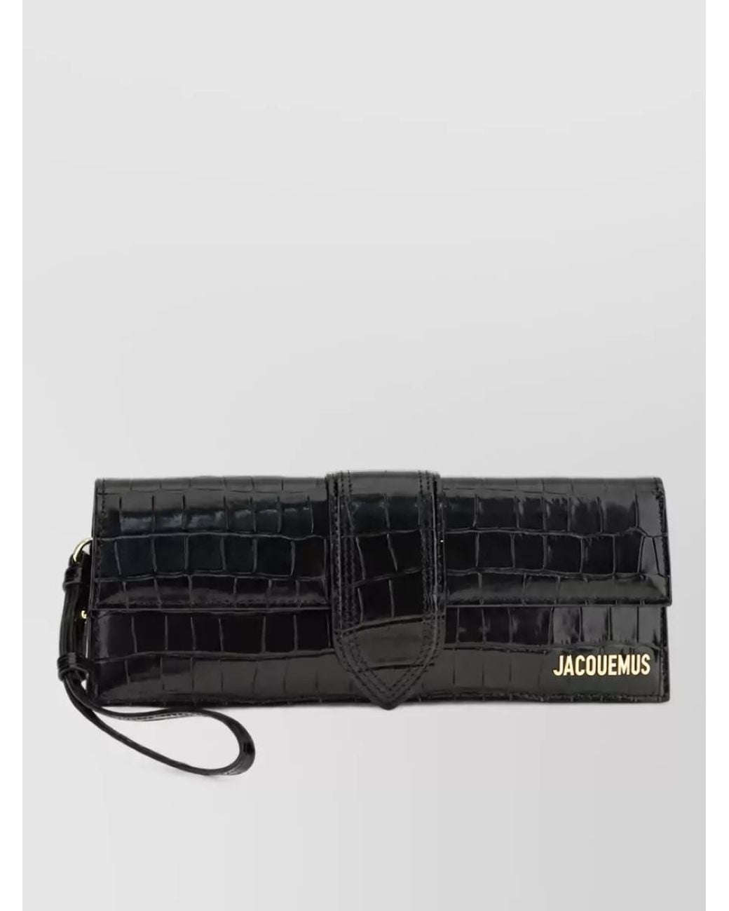 Jacquemus Black La Pochette Bambino Leather Clutch Bag