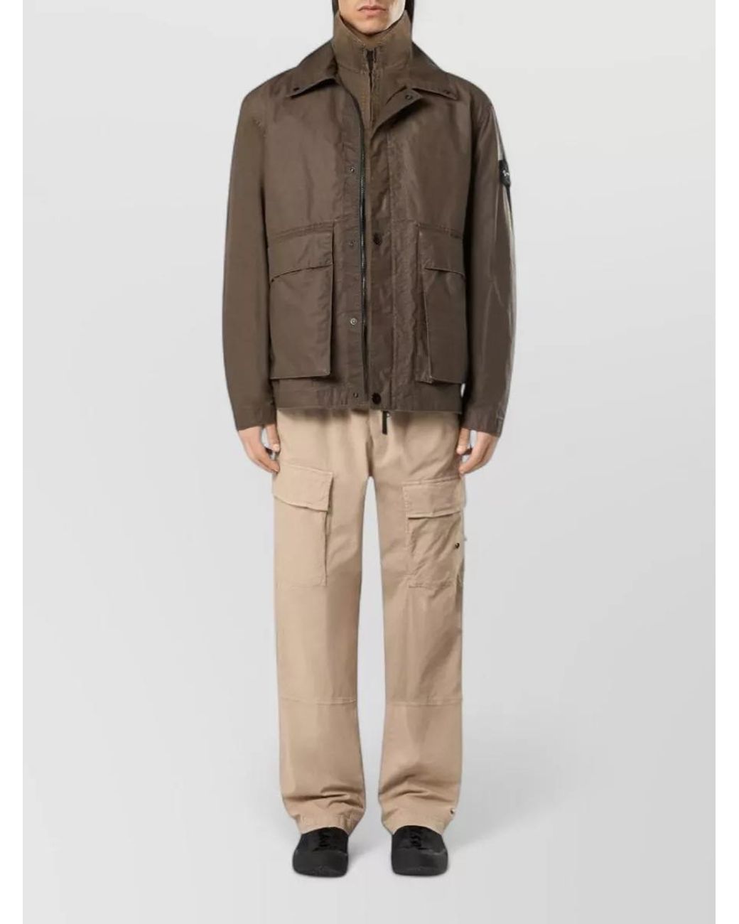 Stone Island Brown Lightweight Jacket for men