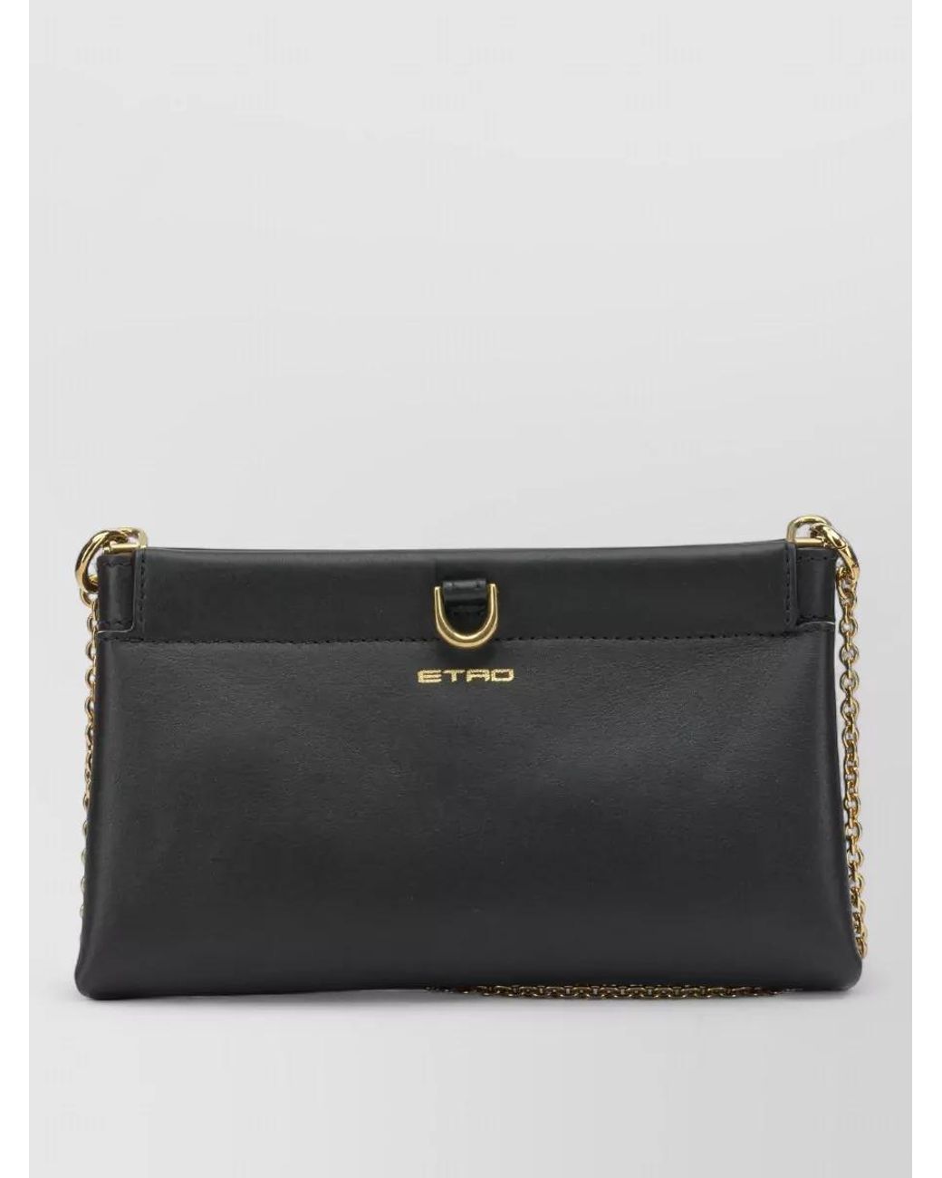 Etro Black Leather Cross-Body Bag