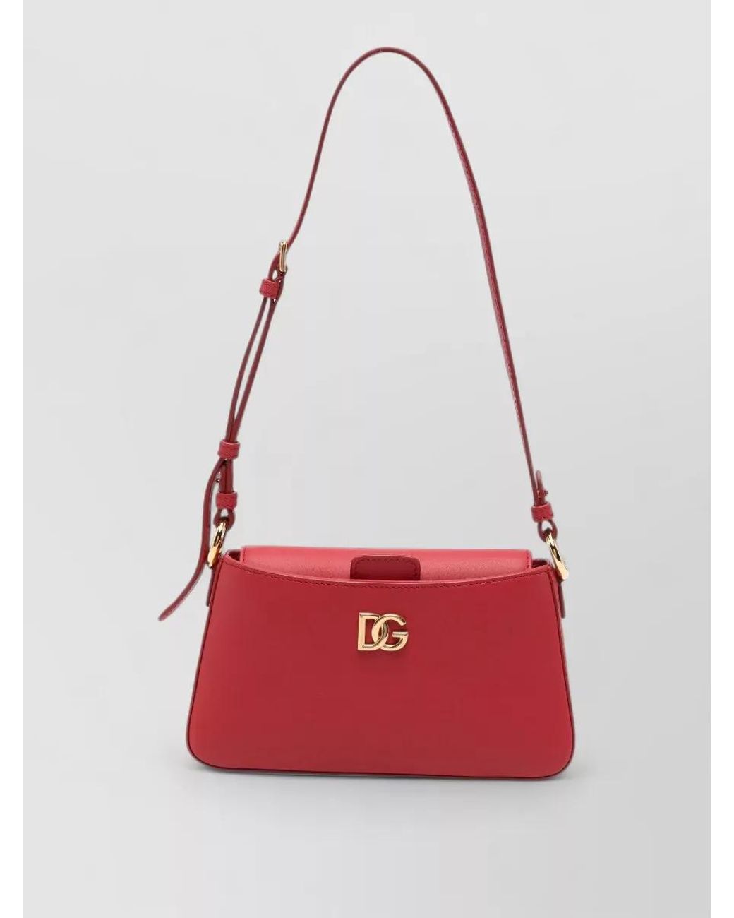 Dolce & Gabbana Red Devotion Calf Leather Shoulder Bag
