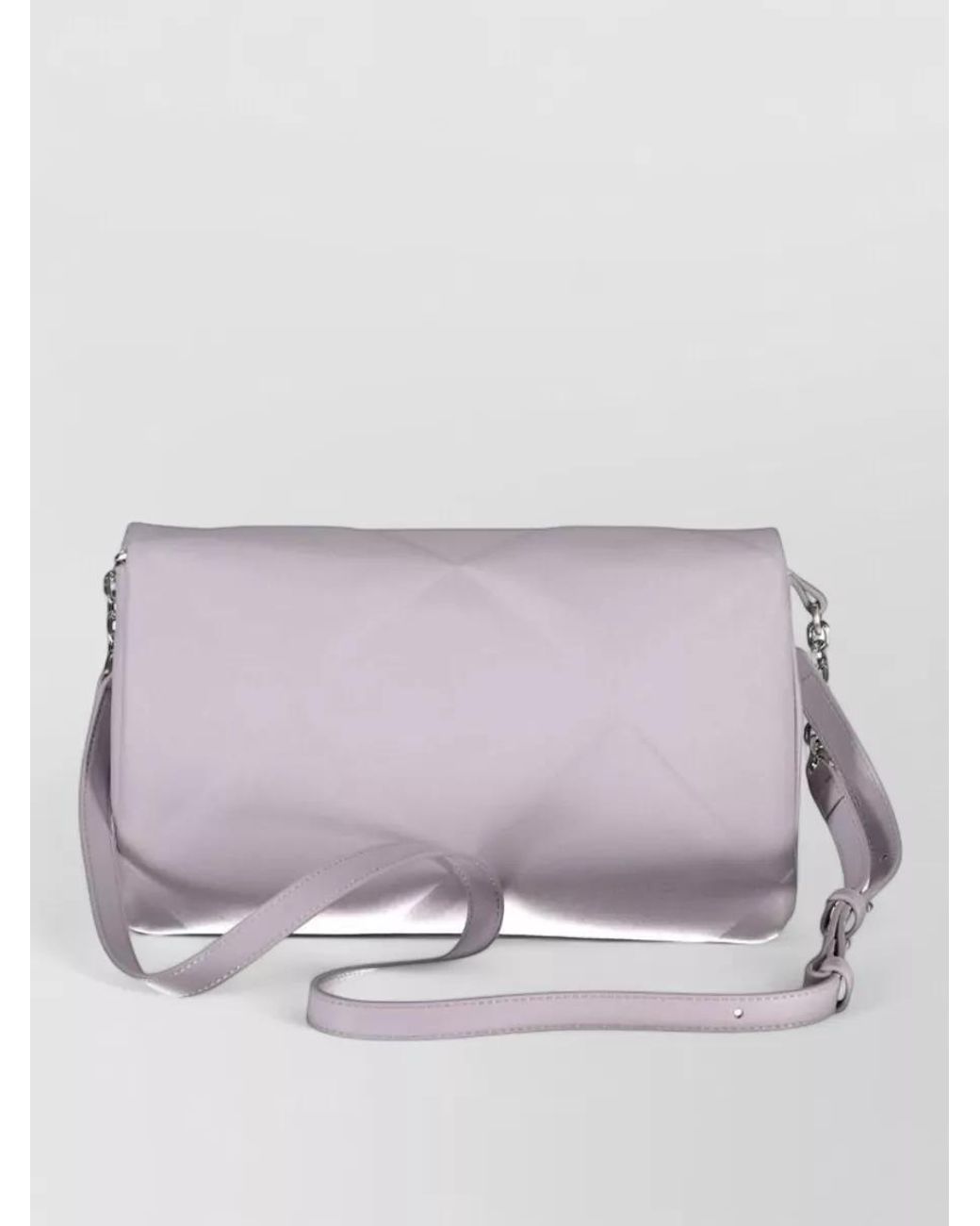 Calvin Klein Purple Quilted Clutch Bag