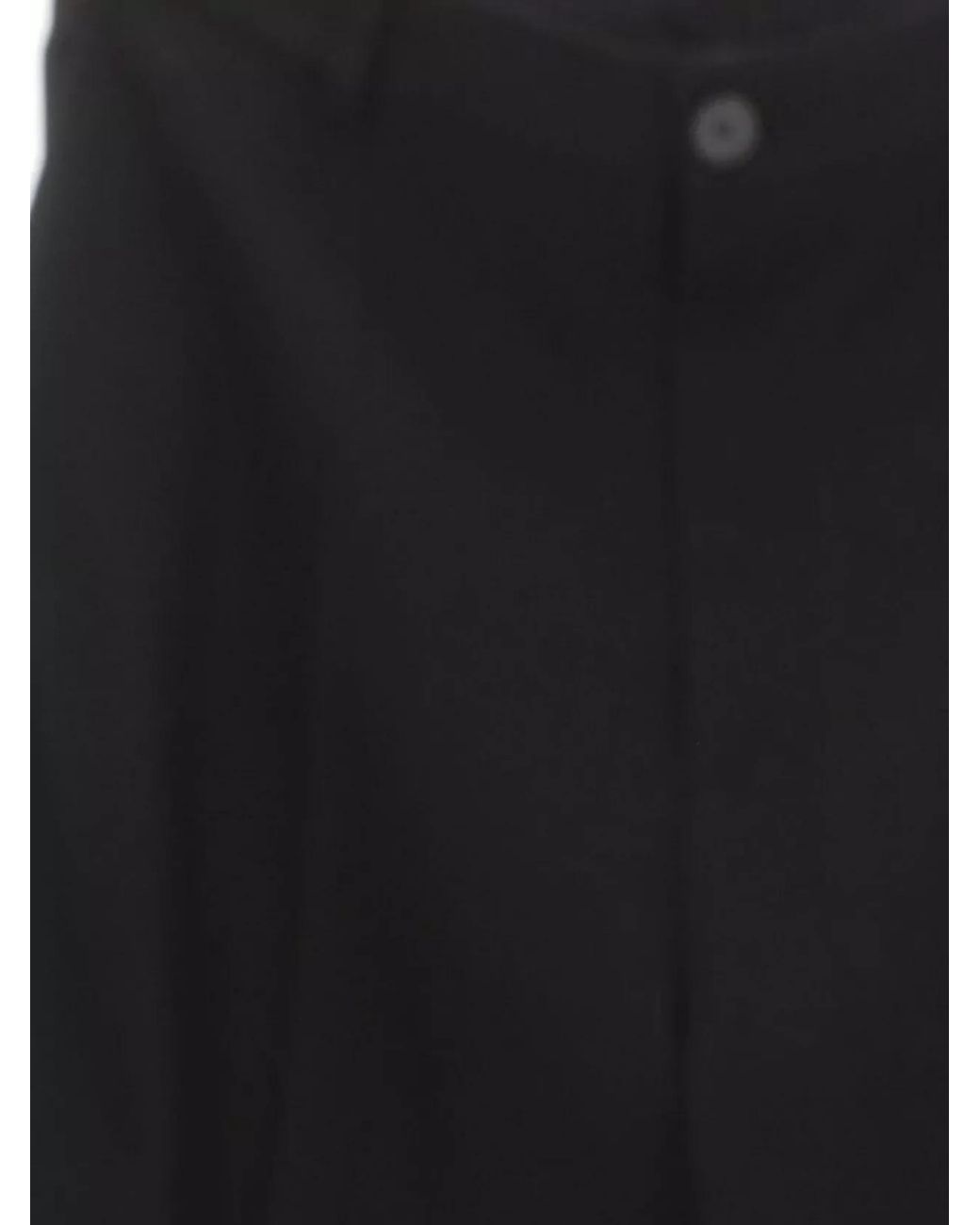 Balenciaga Black Wool High-Rise Wide-Leg Tailored Trousers