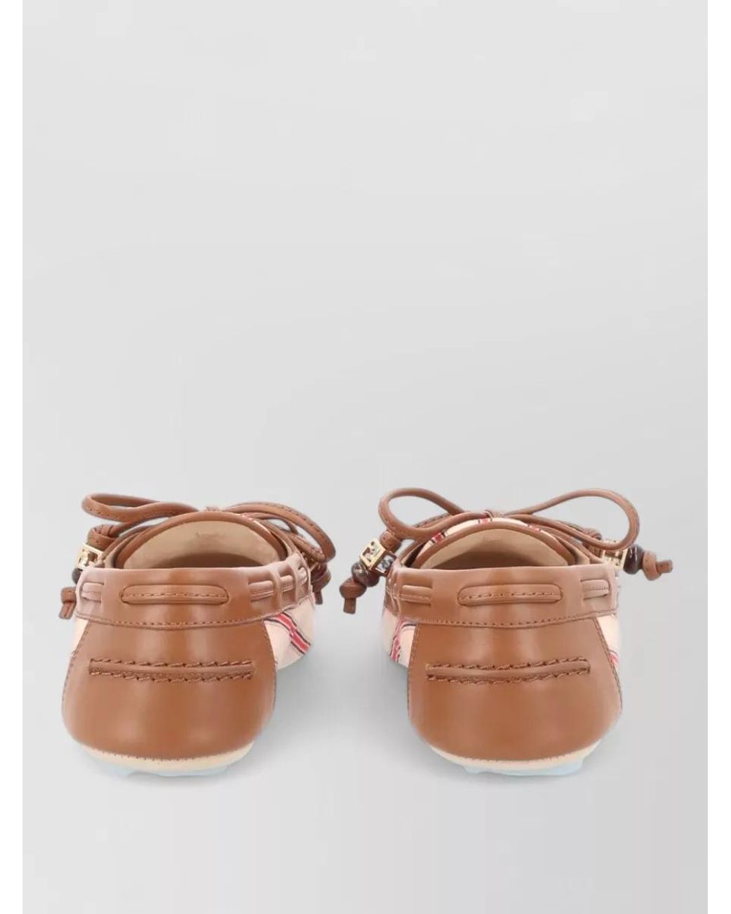 Fendi Multicolor Canvas Ballerina Shoes