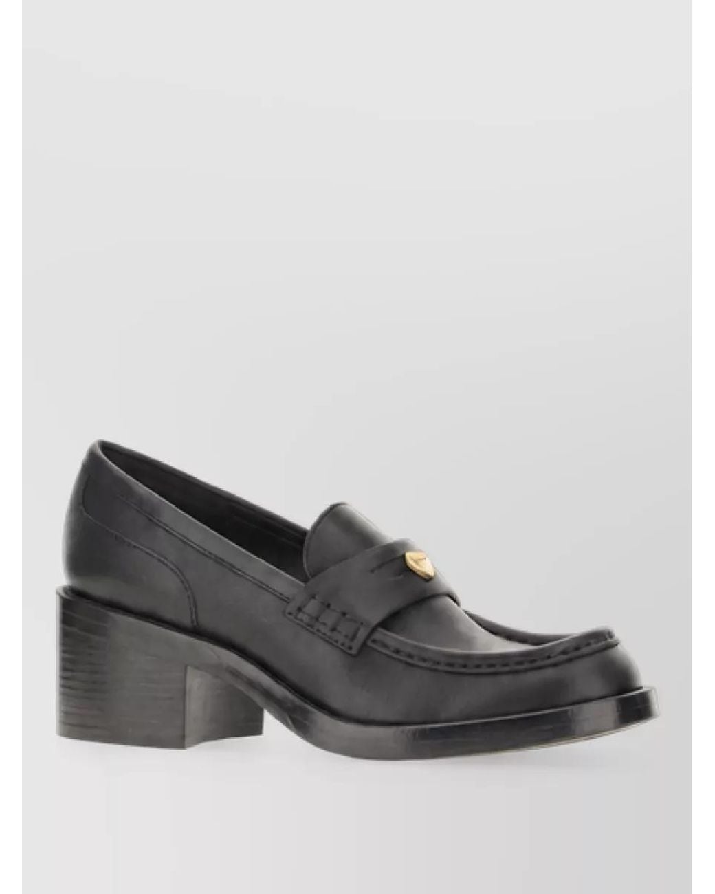 Chloé Black Leather Loafers