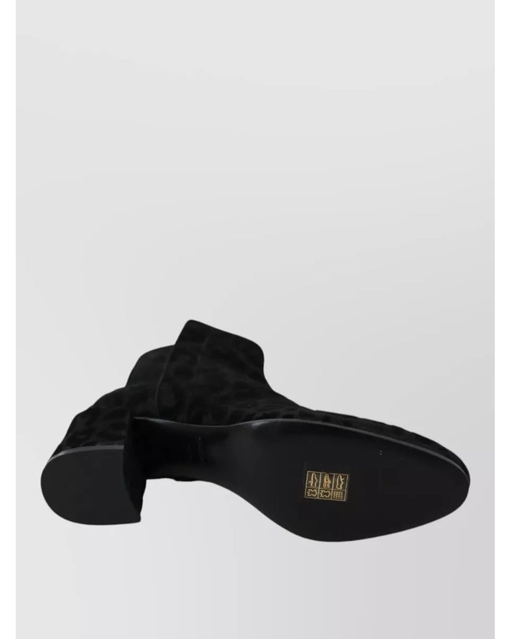 Dolce & Gabbana Black Leopard-Print Ankle Boots
