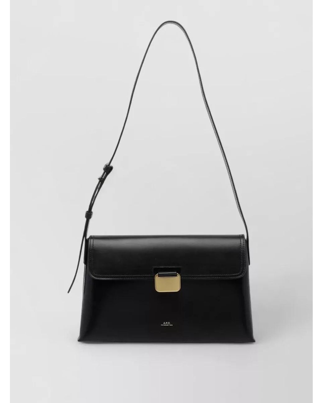 A.P.C. White Sac Leather Clutch Bag