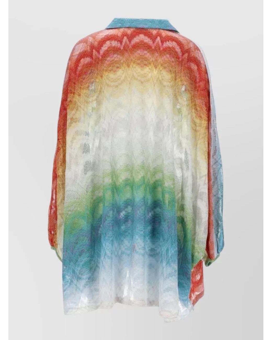 Missoni Blue Embroidered Beach Caftan