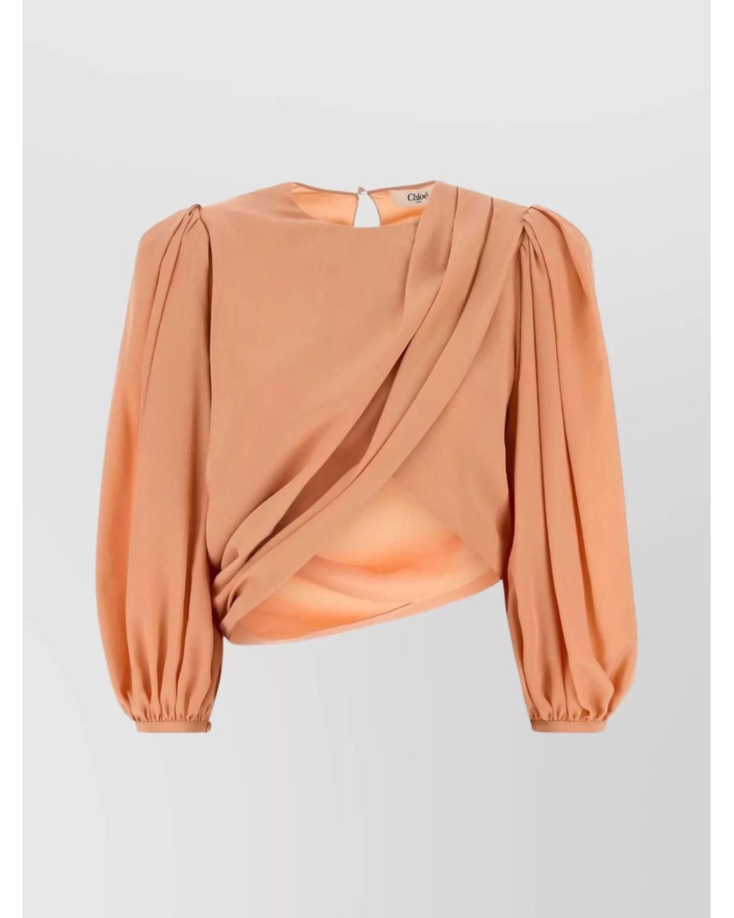 Chloé Pink Silk Crepe Top