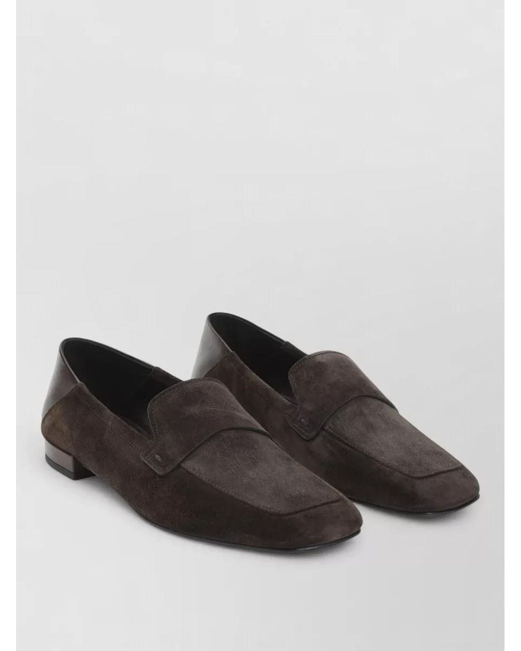 Giorgio Armani Black Suede Loafers