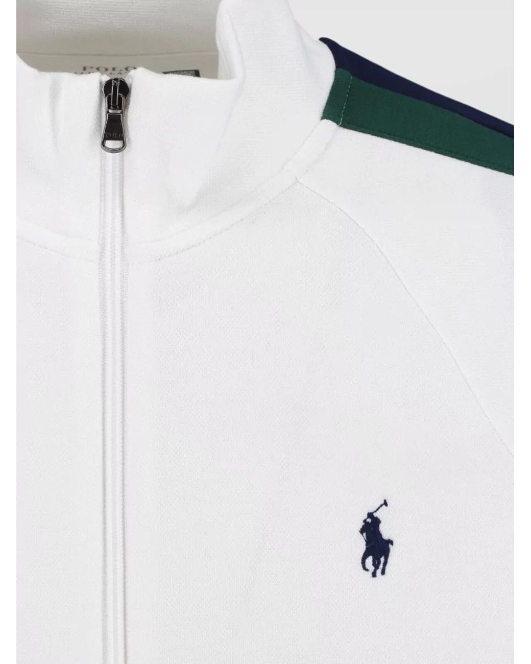 Polo Ralph Lauren White Sweatshirt Jacket for men