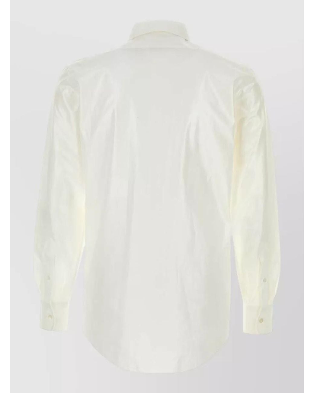 Maison Margiela White Cotton Poplin Shirt for men
