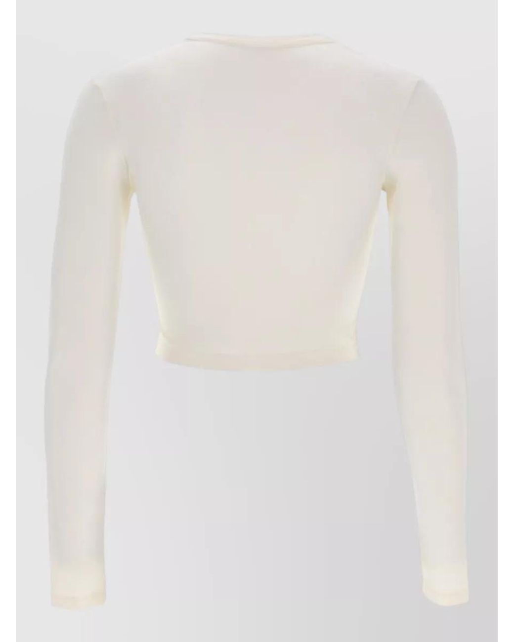 Jil Sander White Cropped Top