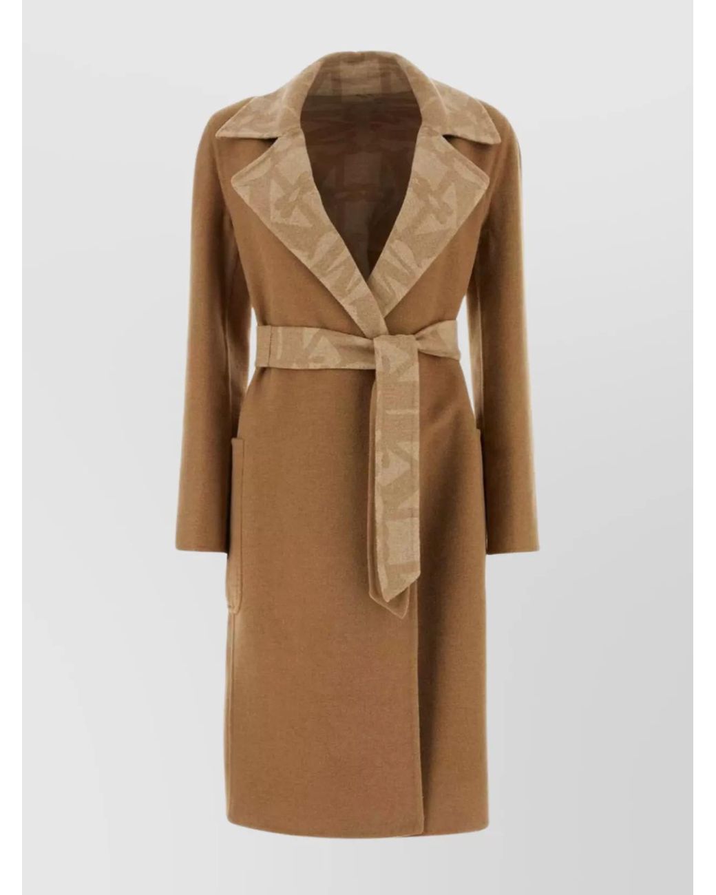 Max Mara Natural Biscuit Camel Abito Coat