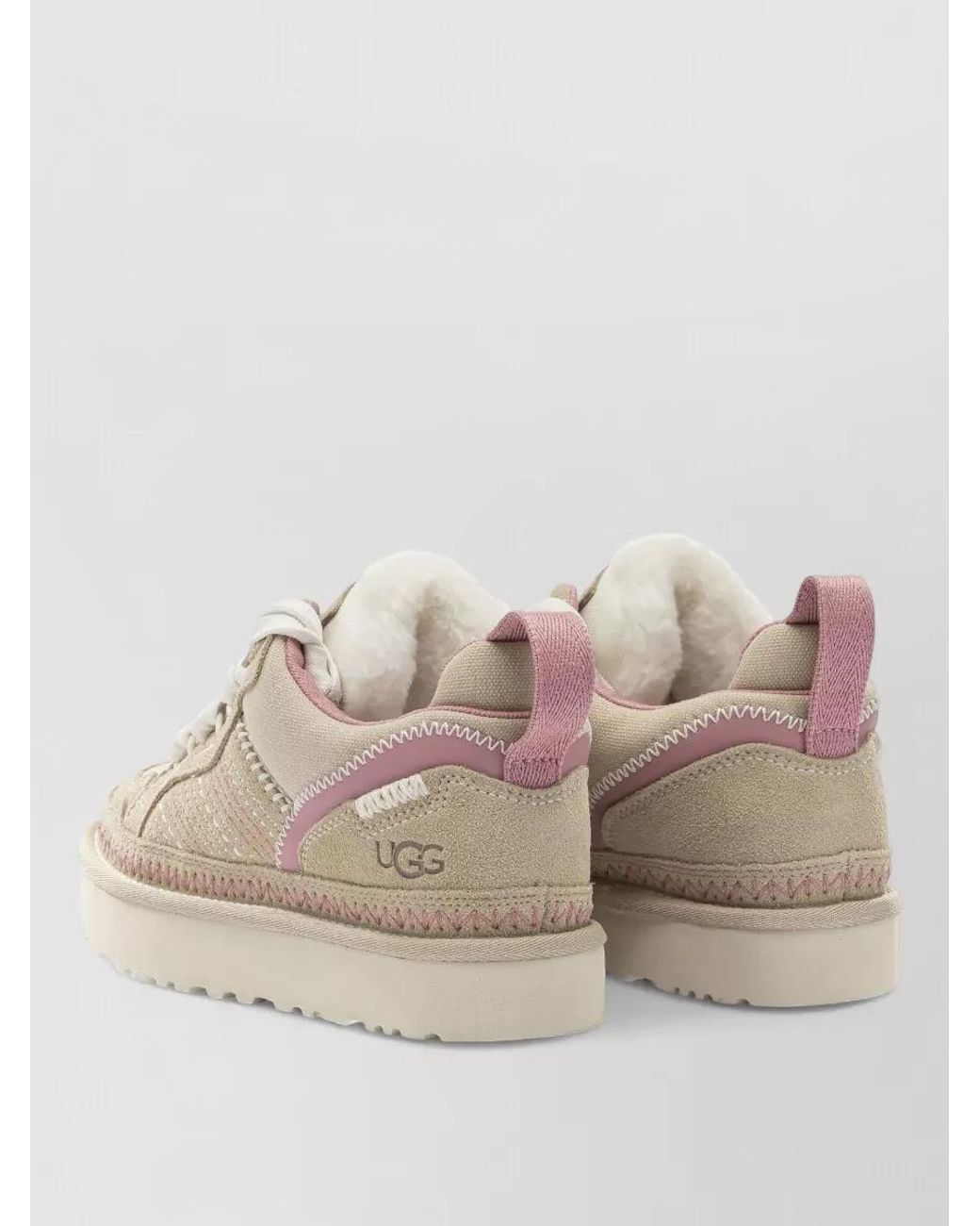Ugg Natural Leather Low-Top Sneakers