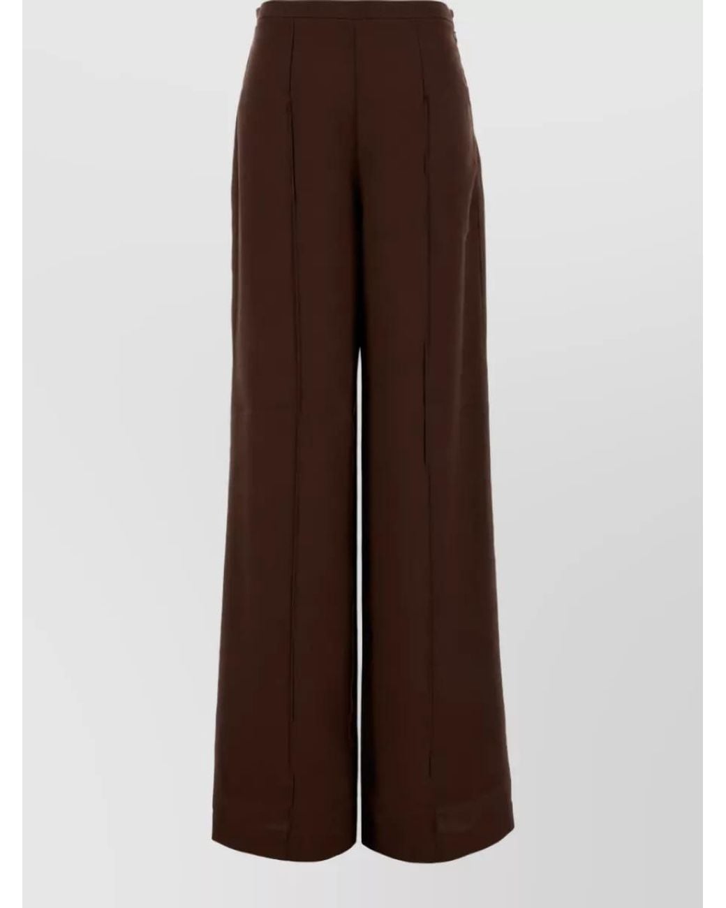 Taller Marmo Brown Wide-Leg Trousers