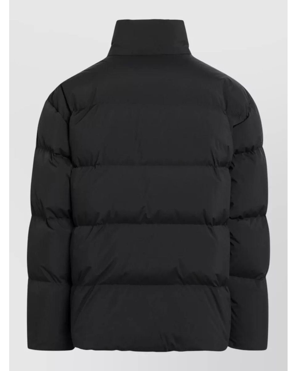 Saint Laurent Black Down High Neck Puffer Jacket for men