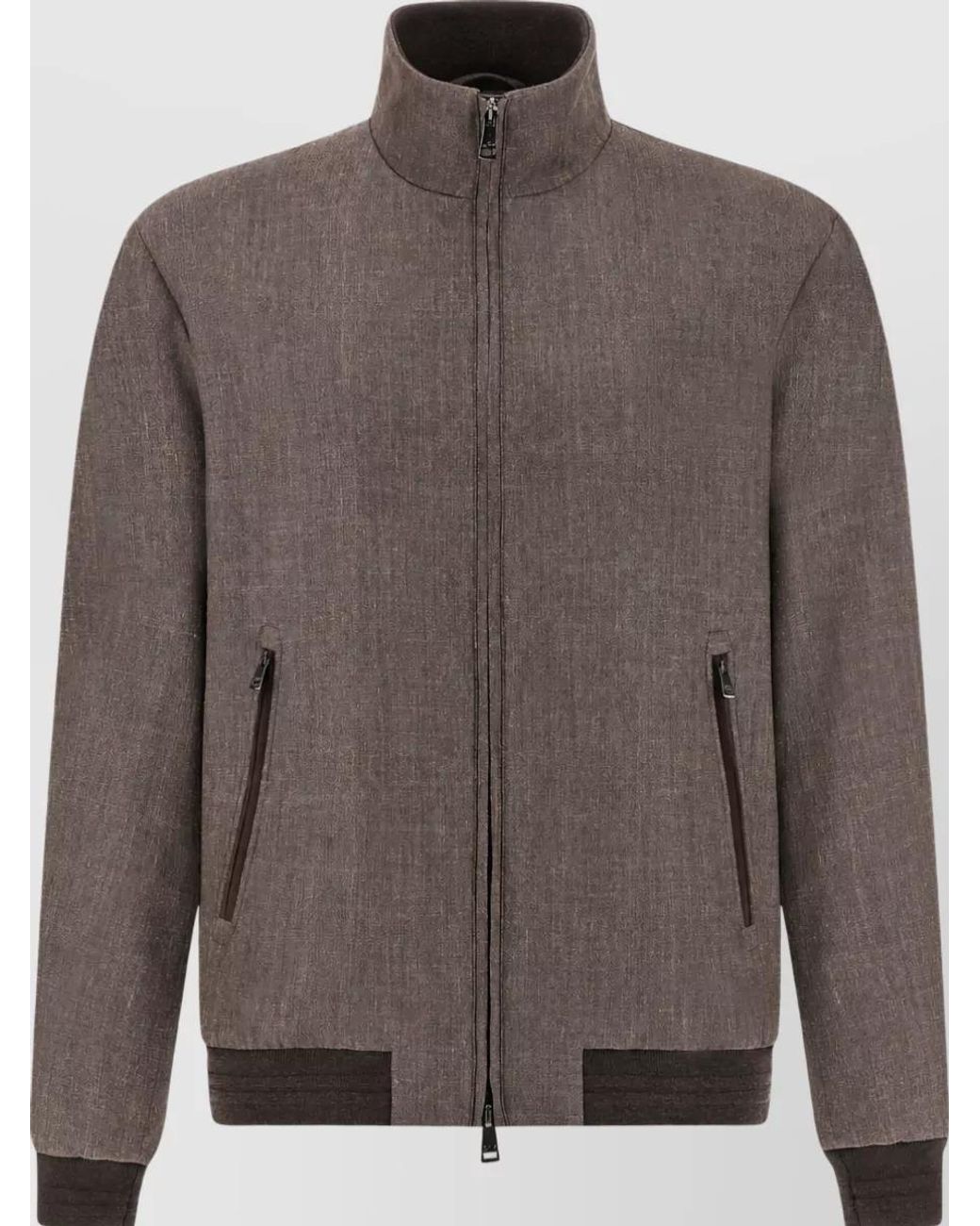 Paul & Shark Brown Wool Lightweight Jacket for men