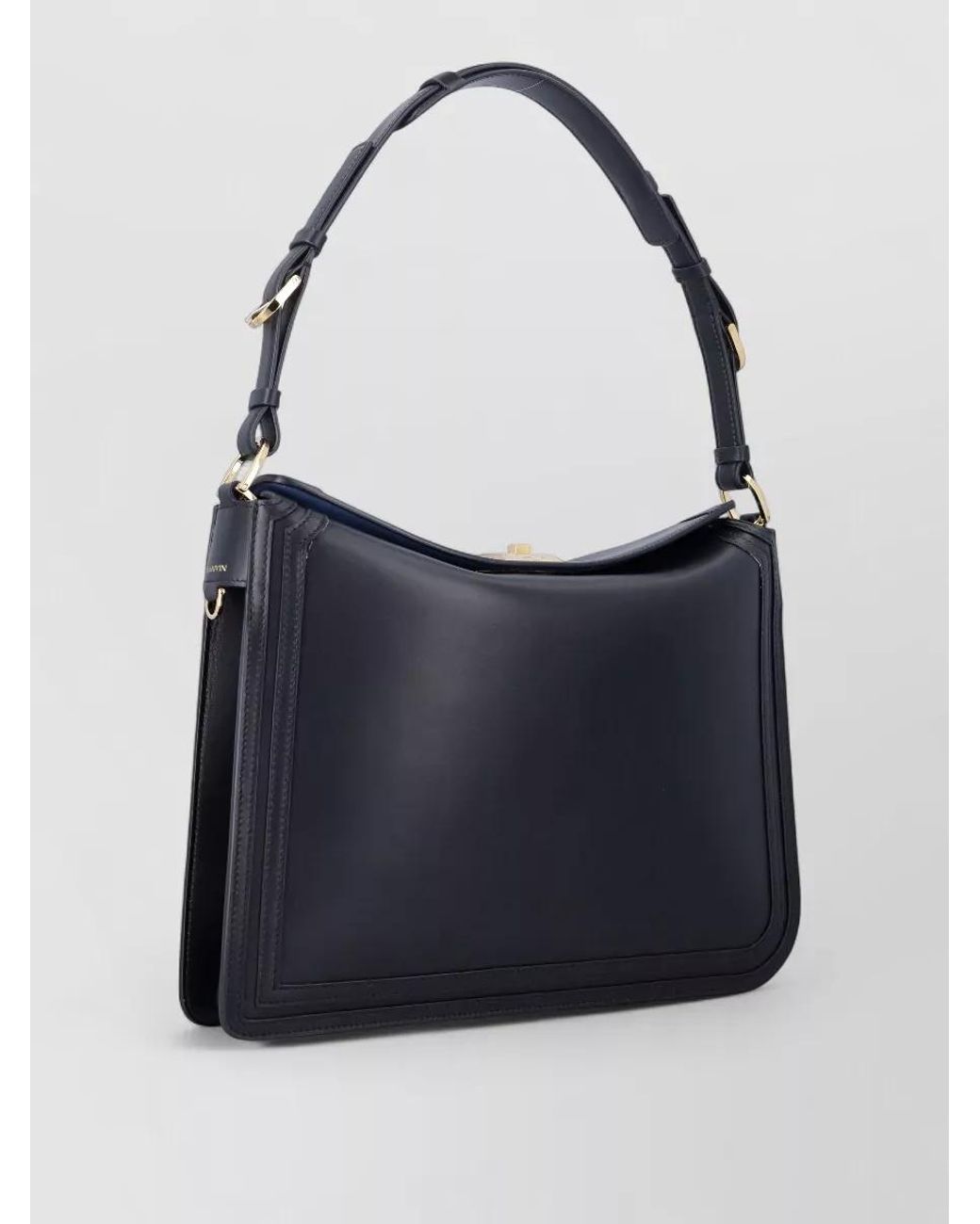 Lanvin Blue Calfskin Shoulder Bag