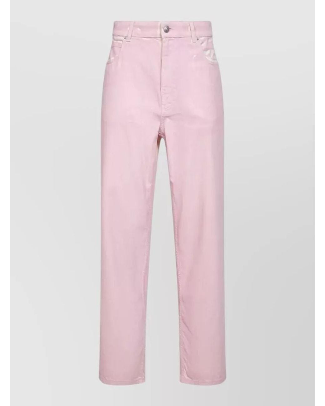 Marni Pink Straight-Leg Trousers
