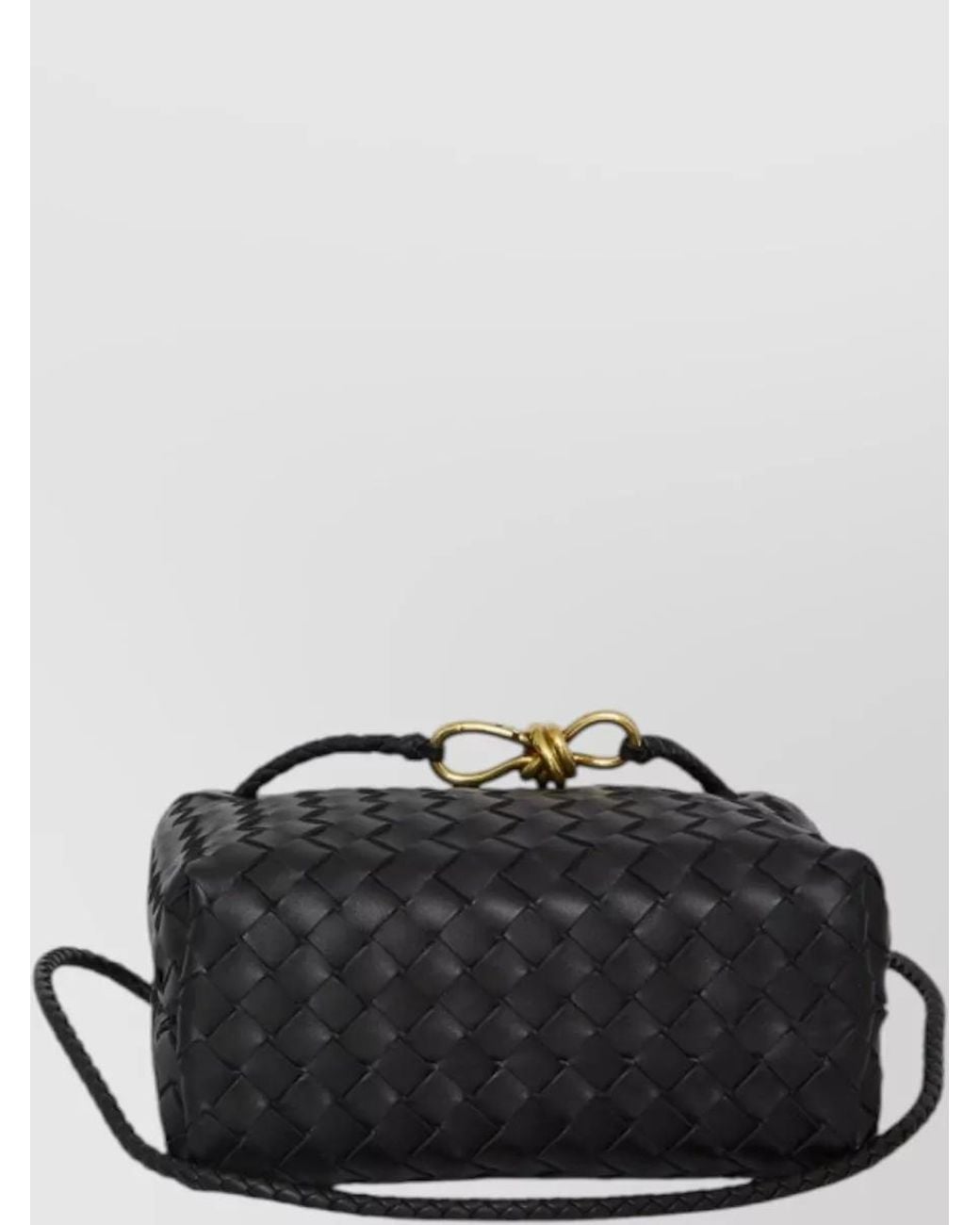 Bottega Veneta Black Andiamo Small Leather Tote Bag