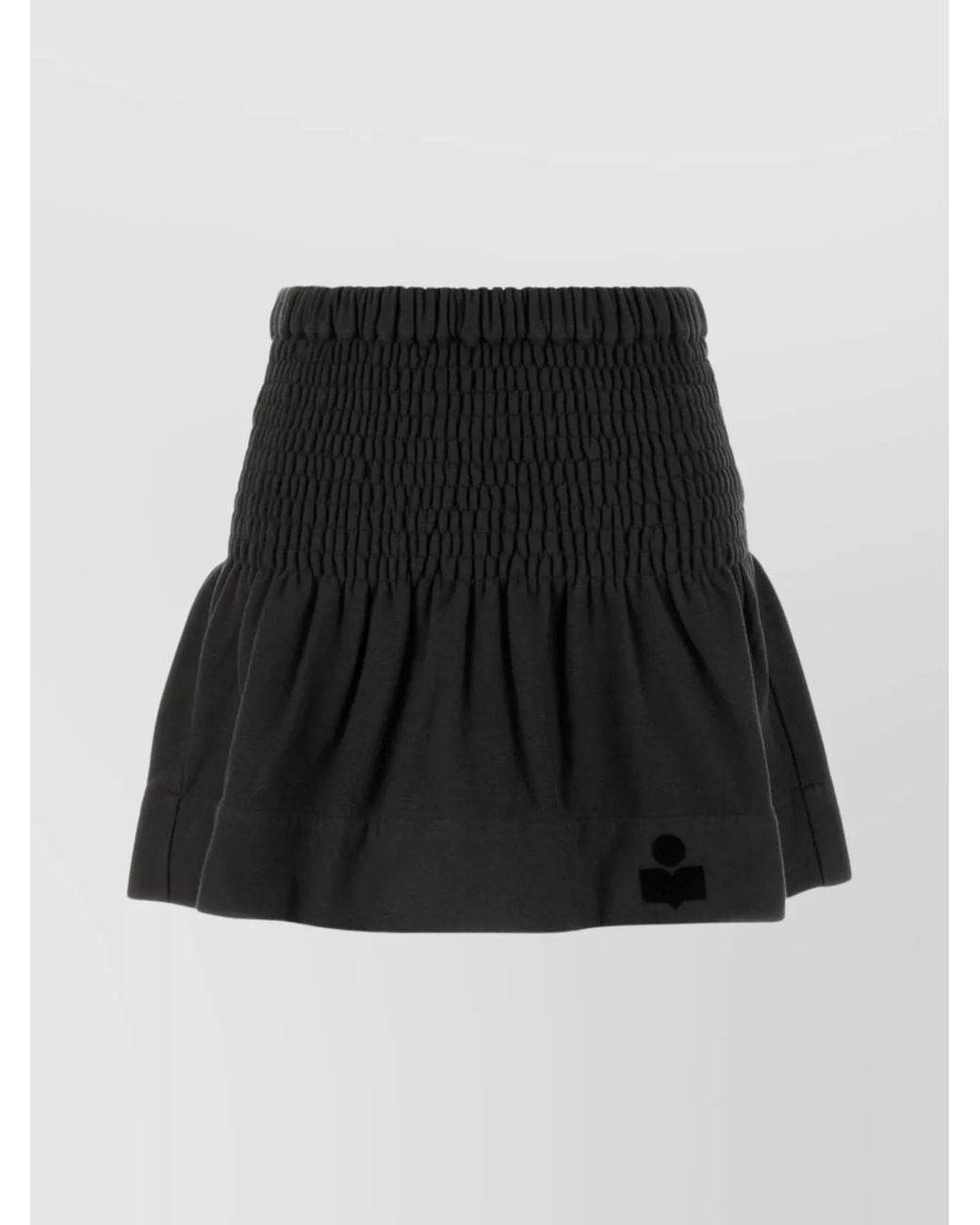 Isabel Marant Black Printed Jersey Mini Skirt