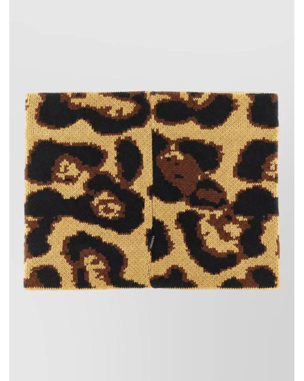 Goldbergh Metallic Leopard Knit Ring Neck Scarf
