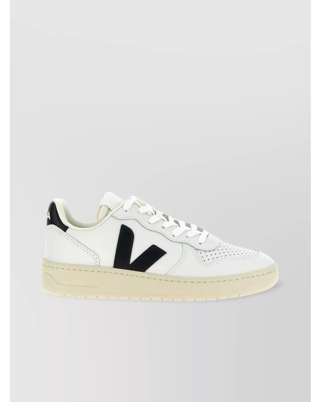 Veja White Leather Low-Top Sneakers