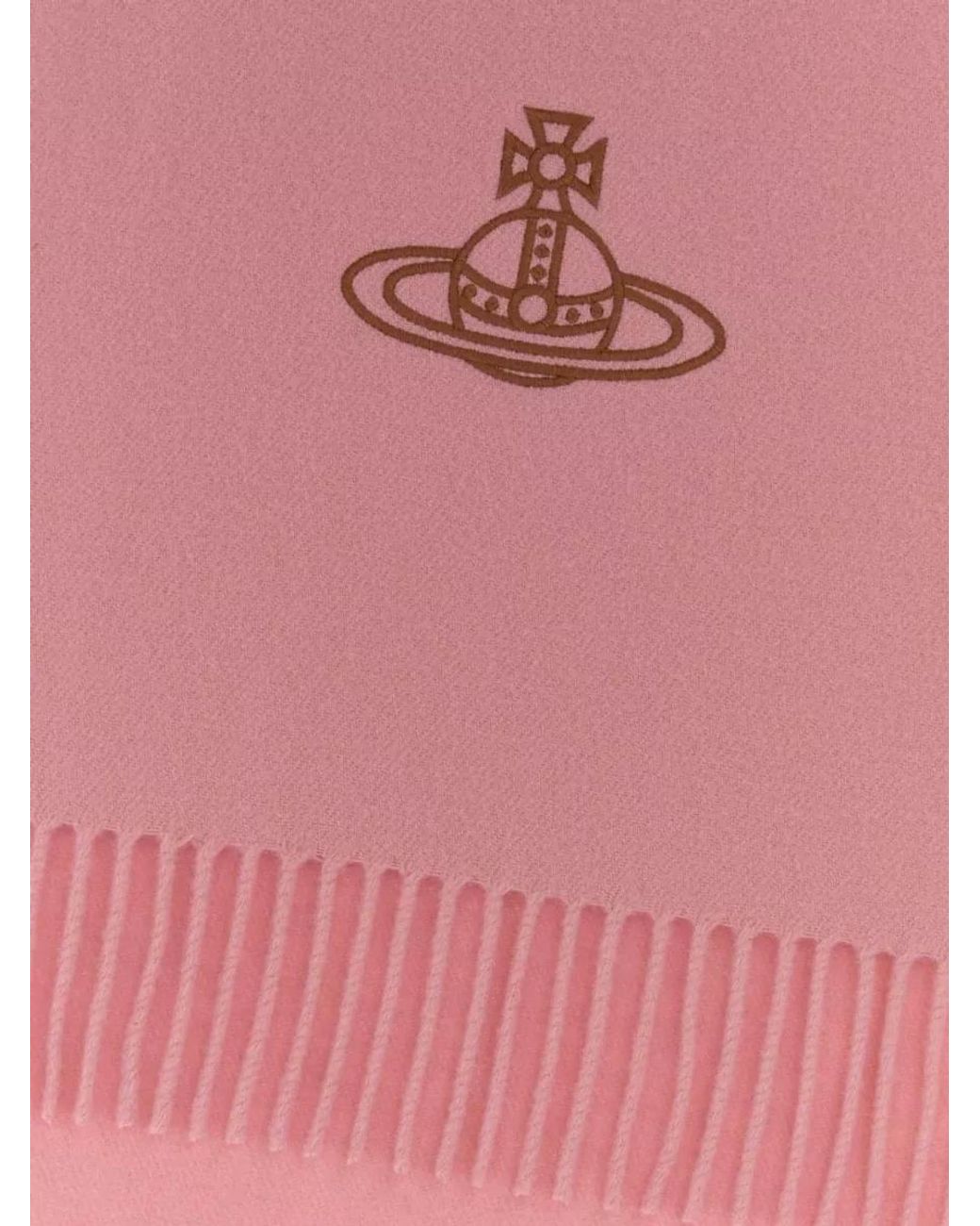Vivienne Westwood Pink Wool Scarf
