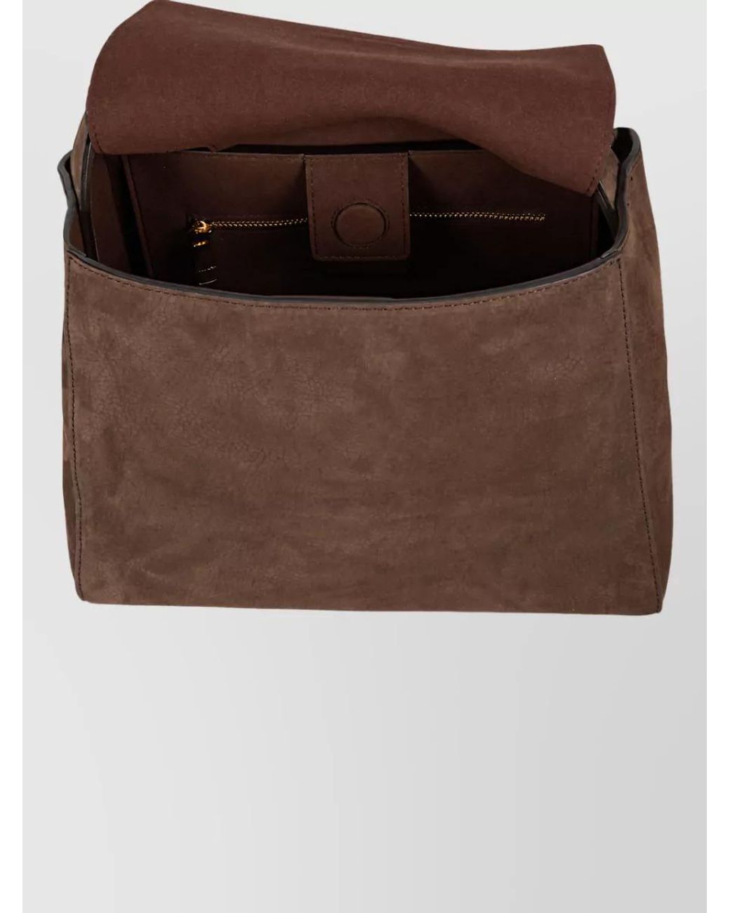 Orciani Brown Leather Shoulder Bag