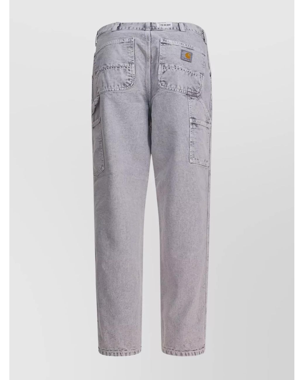Carhartt Gray Single Knee Straight-Leg Trousers for men