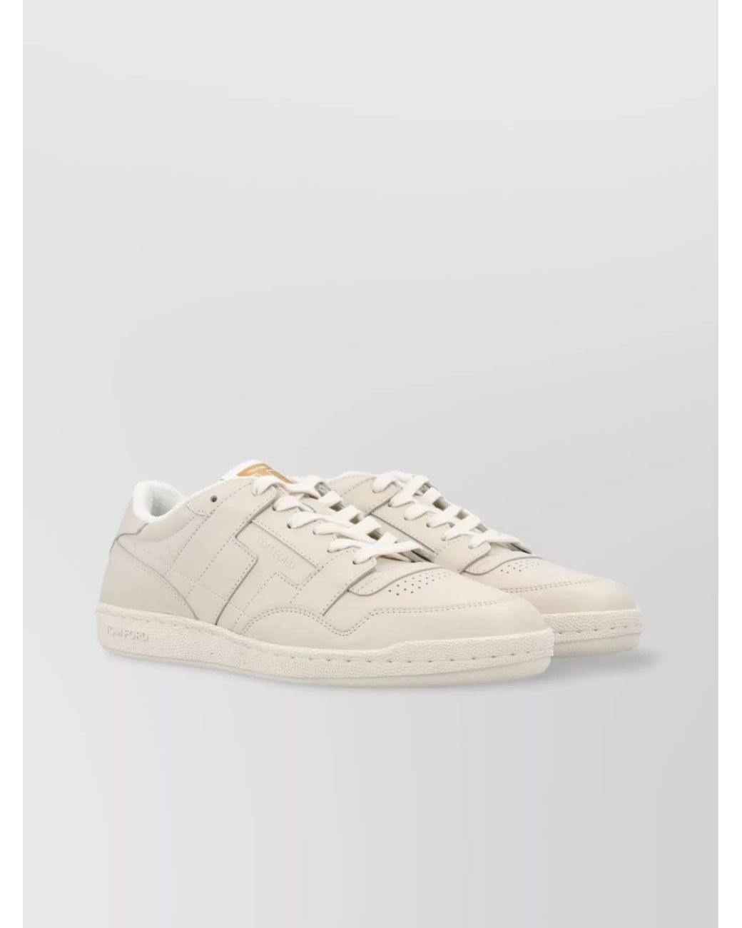 Tom Ford Natural Leather Low-Top Sneakers for men