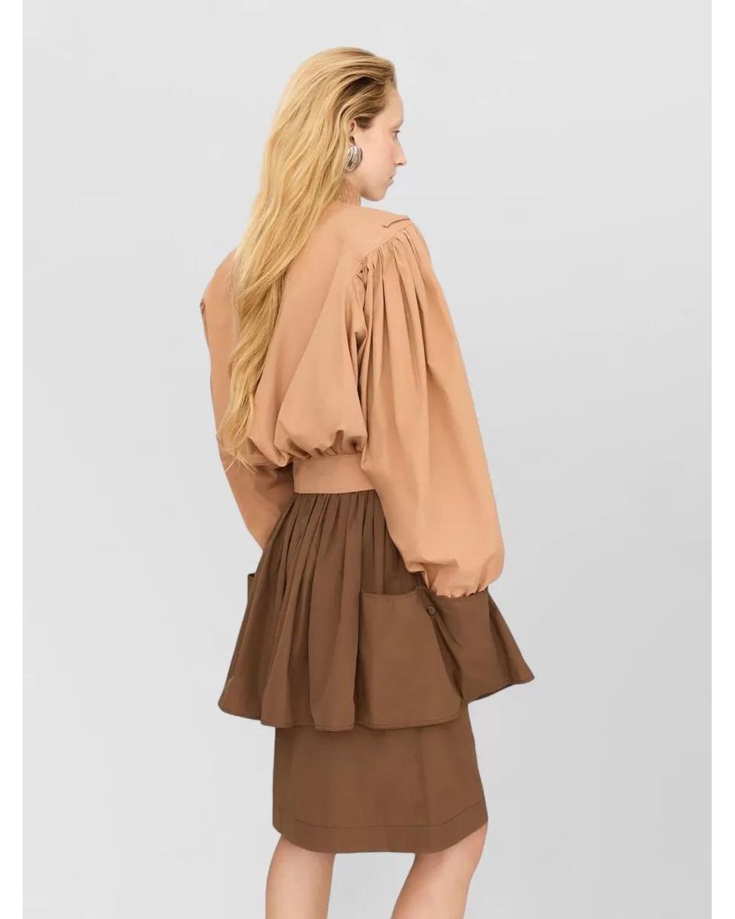 Chloé Natural Cotton Cropped Belted Jacket