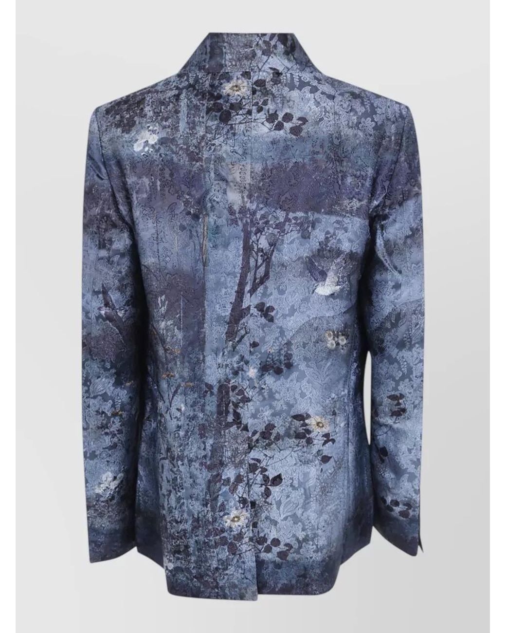 Pierre Louis Mascia Blue Silk Blazer